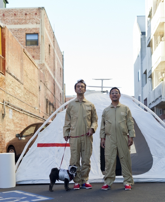 G Joe Alan in front of spaceship by Elon